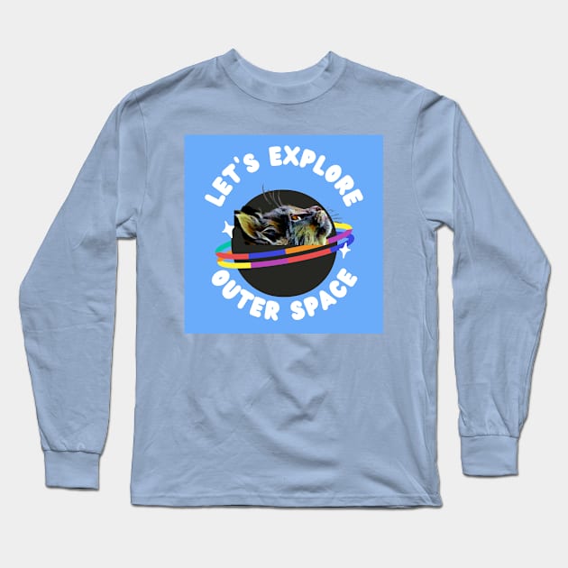 Let's Explore Outer Space Long Sleeve T-Shirt by PersianFMts